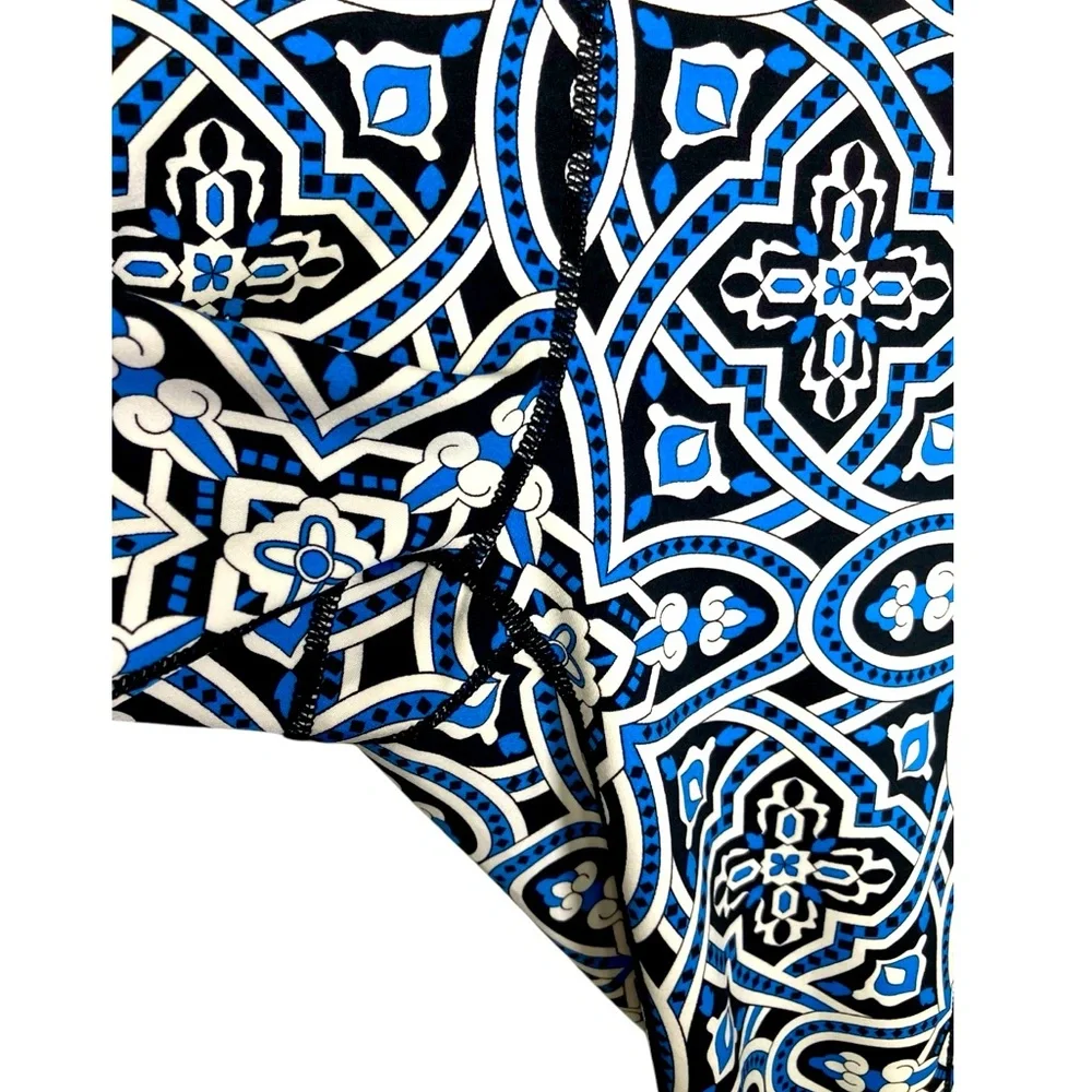 J. MCLAUGHLIN mosaic tiles athleisure euc leggings m - Picture 8 of 10